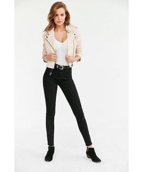 Members Only（メンバーズオンリー）の「Members Only High/Low Moto Jacket（ライダースジャケット・レディース・Gray/Pink・M/L）」の4枚目の写真