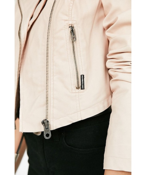 Members Only（メンバーズオンリー）の「Members Only High/Low Moto Jacket（ライダースジャケット・レディース・Gray/Pink・M/L）」の6枚目の写真