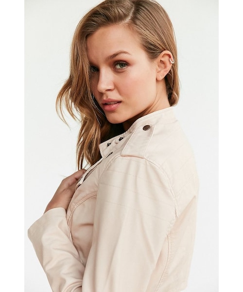 Members Only（メンバーズオンリー）の「Members Only High/Low Moto Jacket（ライダースジャケット・レディース・Gray/Pink・M/L）」の12枚目の写真