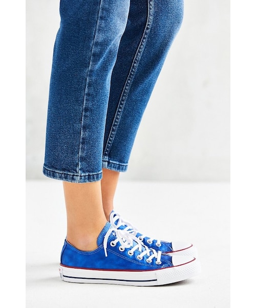 CONVERSE（コンバース）の「Converse Chuck Taylor All Star Sheen Wash Low Top Sneaker（スニーカー・レディース・Blue/White・6/7/8/9）」の3枚目の写真
