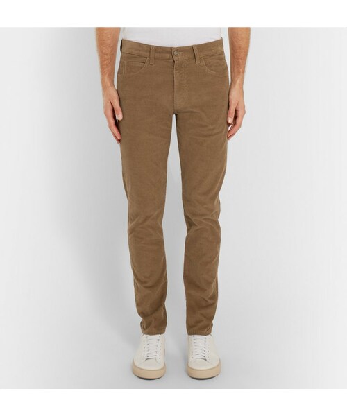 GUCCI（グッチ）の「Gucci Skinny-Fit Stretch-Cotton Corduroy Trousers（その他パンツ・メンズ・Brown・30/31/32/33/34/35/36）」の4枚目の写真
