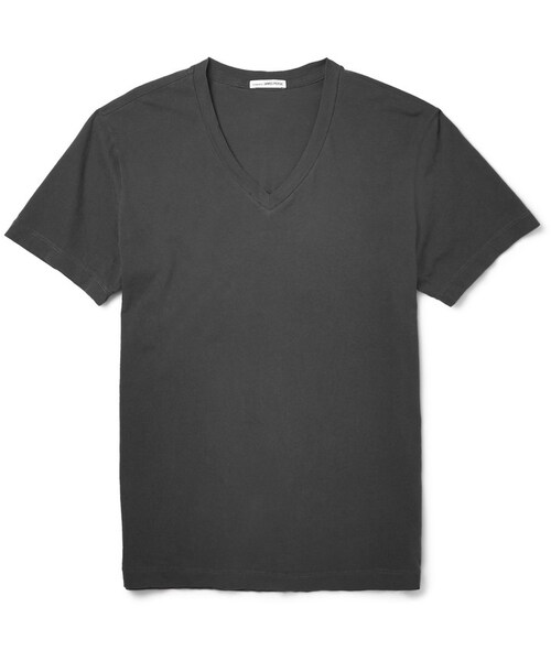 JAMES PERSE(ジェームスパース)の「James Perse Slim-Fit Cotton-Jersey T-Shirt(Tシャツ/カットソー・メンズ・Black/Gray/White・1/2/3/4/5)」の3枚目の写真
