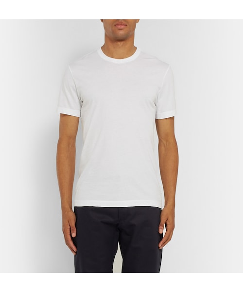 JAMES PERSE(ジェームスパース)の「James Perse Slim-Fit Cotton-Jersey T-Shirt(Tシャツ/カットソー・メンズ・Black/Gray/White・1/2/3/4/5)」の4枚目の写真