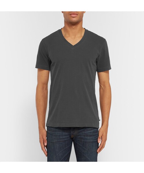 JAMES PERSE(ジェームスパース)の「James Perse Slim-Fit Cotton-Jersey T-Shirt(Tシャツ/カットソー・メンズ・Black/Gray/White・1/2/3/4/5)」の20枚目の写真