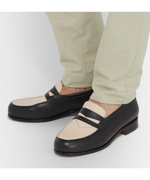 ローファー・オックスフォード MAISON KITSUNE BICOLOR LEATHER LOAFERS SOFT LEATHER LOAFERS | Maison Kitsuné