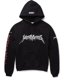 VETEMENTS | Vetements Printed Cotton-Blend Jersey Hooded Sweatshirt(スウェット)