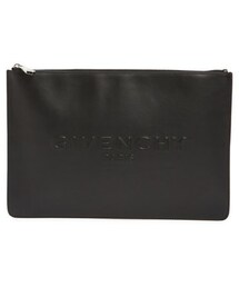 GIVENCHY | Givenchy 'Large Classic' Logo Debossed Leather Pouch(クラッチバッグ)