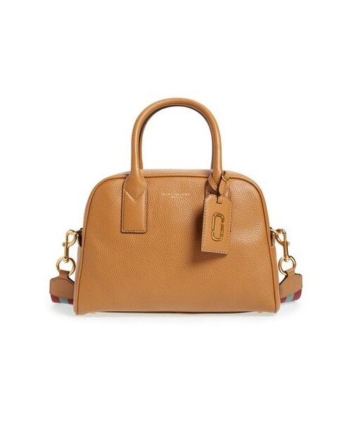 MARC JACOBS（マークジェイコブス）の「MARC JACOBS 'Gotham' Bauletto Leather Satchel（ショルダーバッグ・レディース・Black/Brown・Regular）」の2枚目の写真