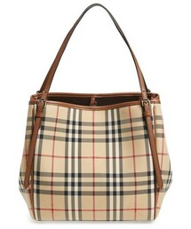 BURBERRY | Burberry 'Small Canter' Horseferry Check & Leather Tote(トートバッグ)