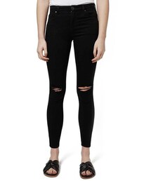TOPSHOP | Topshop 'Leigh' Ripped Skinny Jeans (Petite)(デニムパンツ)