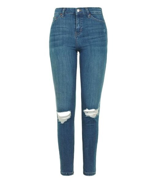 TOPSHOP(トップショップ)の「Topshop 'Jamie' Ripped Ankle Skinny Jeans(デニムパンツ・レディース・Blue・Regular 25 x 30/Regular 26 x 30/Regular 28 x 30/Regular 30 x 30/Regular 34 x 30)」の4枚目の写真
