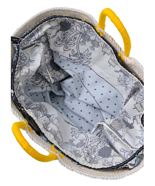 Ne-net(ネネット)の「フチアとアザラシかごBAG / バッグ(バッグ・レディース・yellow/light blue・-)」の8枚目の写真