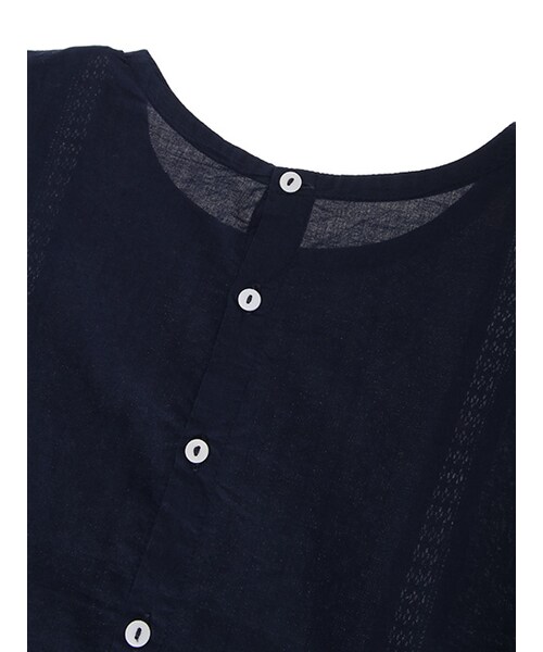 w closet（ダブルクローゼット）の「袖フリル刺繍ブラウス（トップス・レディース・オフホワイト/イエロー/カーキ/ネイビー・FREE）」の9枚目の写真