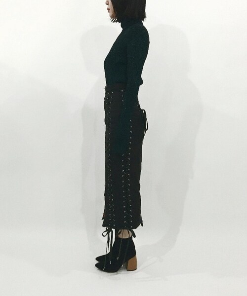 G.V.G.V レースアップスカート G.V.G.V.（ジーヴィージーヴィー）の「LACE UP SKIRT（）」 - WEAR