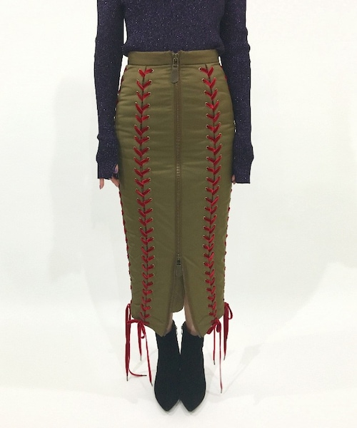 G.V.G.V レースアップスカート G.V.G.V.（ジーヴィージーヴィー）の「LACE UP SKIRT（）」 - WEAR