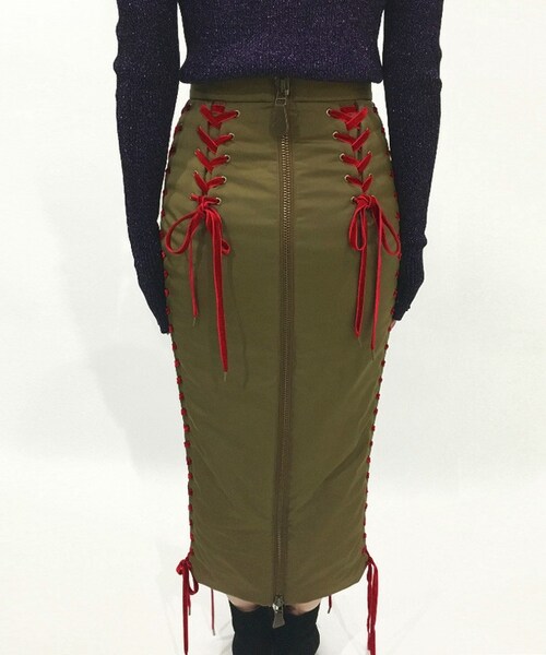G.V.G.V レースアップスカート G.V.G.V.（ジーヴィージーヴィー）の「LACE UP SKIRT（）」 - WEAR