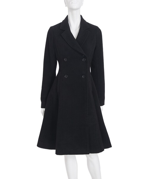 EATME(イートミー)の「フリルダブルワンピースコート(ジャケット/アウター・レディース・ブラック/ミックス)」の13枚目の写真