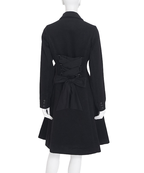 EATME(イートミー)の「フリルダブルワンピースコート(ジャケット/アウター・レディース・ブラック/ミックス)」の14枚目の写真