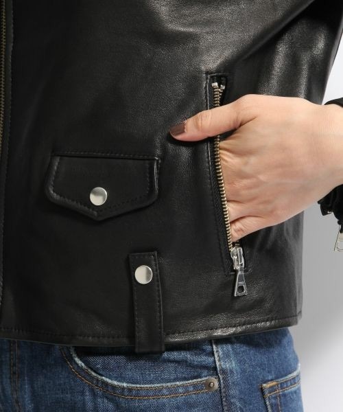 A part by（アパートバイ）の「レザーGFライダースジャケット（）」 - WEAR