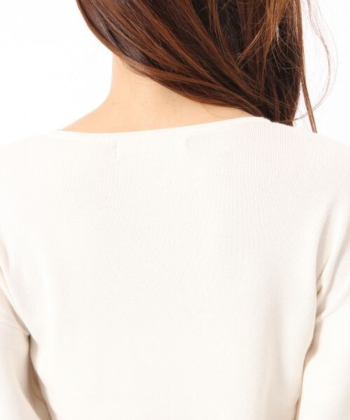 BLISS POINT（ブリスポイント）の「ボリュームパフニットプルオーバー（トップス・オフホワイト/オレンジ/ブラウン/ネイビー・M/L）」の13枚目の写真