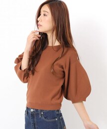 BLISS POINT | ボリュームパフニットプルオーバー(トップス)