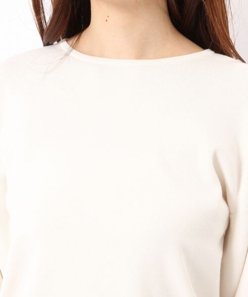 BLISS POINT（ブリスポイント）の「ボリュームパフニットプルオーバー（トップス・オフホワイト/オレンジ/ブラウン/ネイビー・M/L）」の9枚目の写真