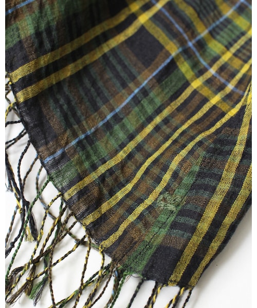 45R（フォーティファイブアール）の「リネンダークマドラスブラウス（トップス・レディース・グリーンチェック/ネイビィチェック・0-フリー）」の15枚目の写真