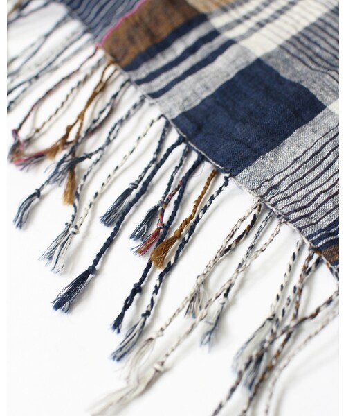 45R（フォーティファイブアール）の「リネンダークマドラスブラウス（トップス・レディース・グリーンチェック/ネイビィチェック・0-フリー）」の16枚目の写真