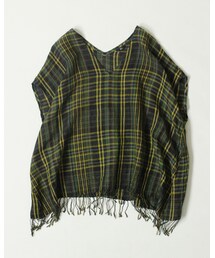 45R | リネンダークマドラスブラウス(トップス)