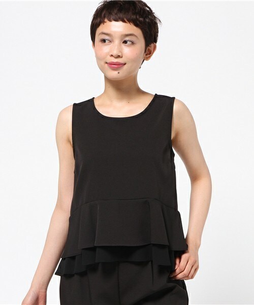 archives（アルシーヴ）の「ぺプラムノースリワンピース（ワンピース・レディース・ブラック/ベージュ/ネイビー・MEDIUM）」の7枚目の写真