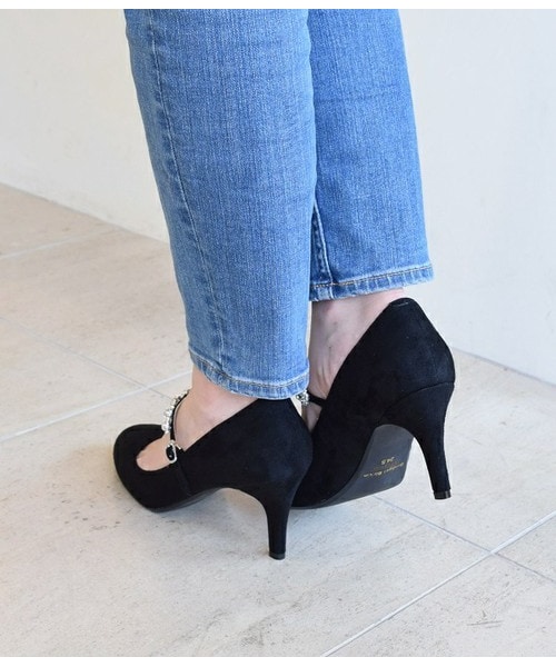Bridget Birkin(ブリジットバーキン)の「ビジューストラップパンプス (561031)(パンプス・レディース・ブラック/ブラック系その他/グレー/ボルドー・22.5/23/23.5/24/24.5)」の8枚目の写真