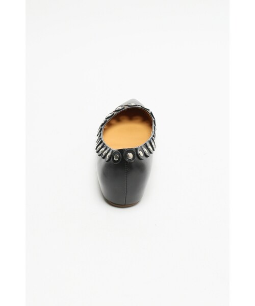 Spick & Span（スピックアンドスパン）の「≪予約≫ FlatStudCUT-WORK◆（シューズ・ブラック/ホワイト・35.5/36/36.5/37/37.5/38）」の4枚目の写真