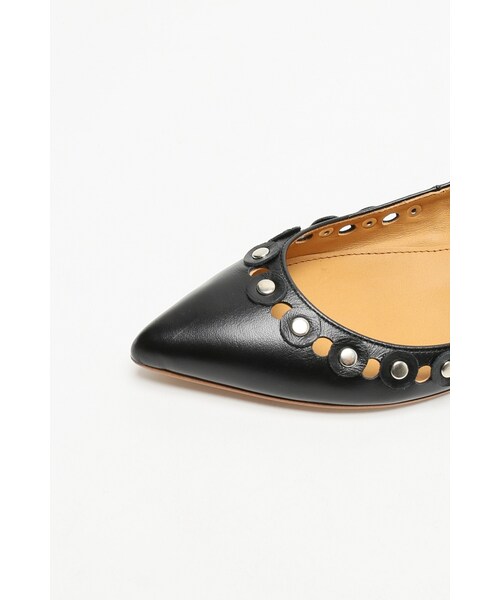 Spick & Span（スピックアンドスパン）の「≪予約≫ FlatStudCUT-WORK◆（シューズ・ブラック/ホワイト・35.5/36/36.5/37/37.5/38）」の7枚目の写真