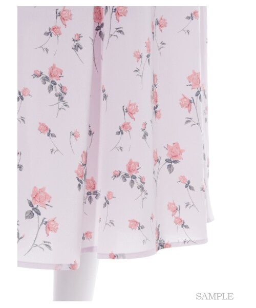 SNIDEL(スナイデル)の「タイニーローズロングスカート(ロングスカート・レディース・LAV/PNK/BLK・F)」の10枚目の写真