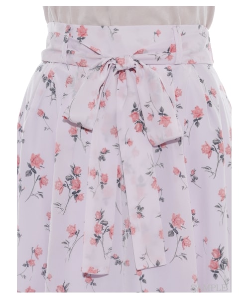 SNIDEL(スナイデル)の「タイニーローズロングスカート(ロングスカート・レディース・LAV/PNK/BLK・F)」の8枚目の写真