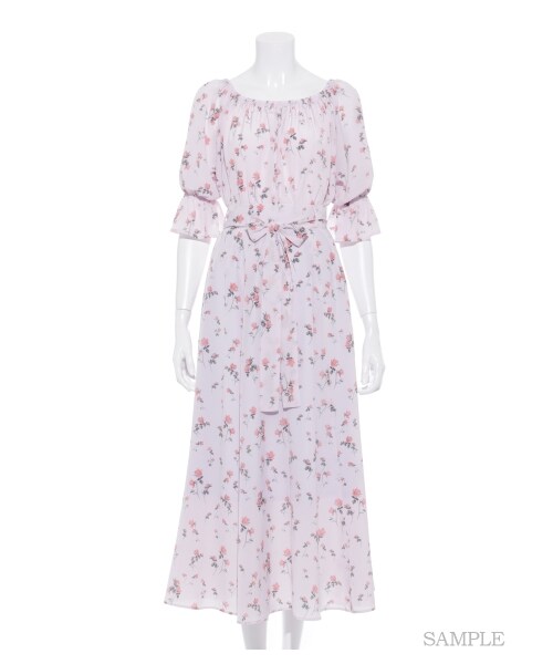 SNIDEL(スナイデル)の「タイニーローズロングスカート(ロングスカート・レディース・LAV/PNK/BLK・F)」の12枚目の写真