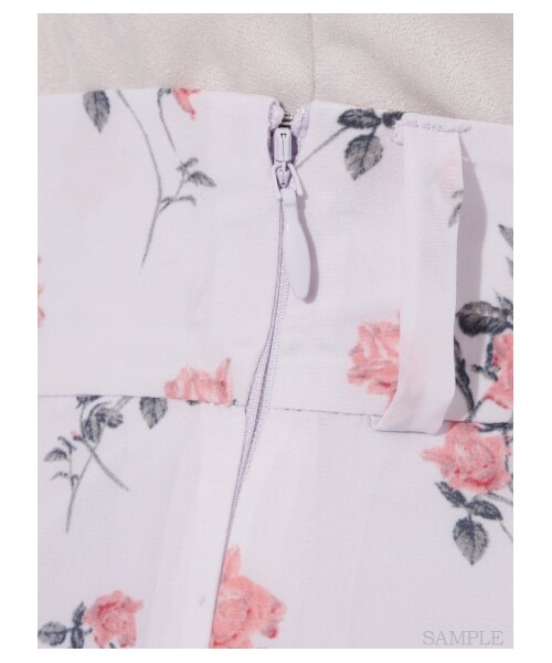 SNIDEL(スナイデル)の「タイニーローズロングスカート(ロングスカート・レディース・LAV/PNK/BLK・F)」の9枚目の写真