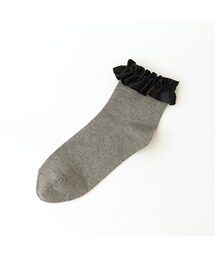 靴下屋 | サテンレースベタショートソックス(レッグウェア)