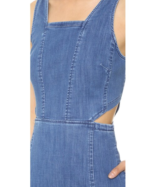 madewell(メイドウェル)の「Madewell Denim Cutout Dress(ワンピース・レディース・Blue・0)」の3枚目の写真