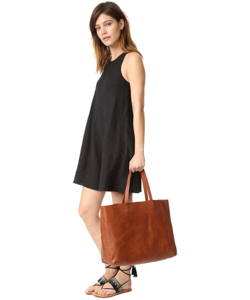 madewell(メイドウェル)の「Madewell East / West Transport Tote(トートバッグ・レディース・Red/Black・One Size)」の7枚目の写真