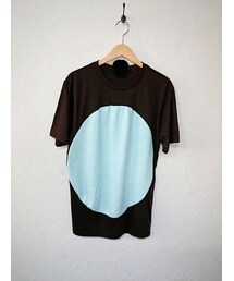 STORES.jp | 途中でやめる 丸Tシャツ ブラウン×薄水色 (ユニセックス)(Tシャツ/カットソー)