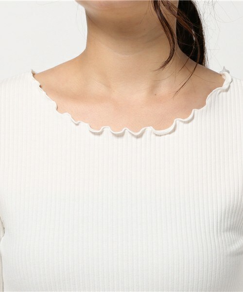 archives（アルシーヴ）の「テレコメロー5分（Tシャツ/カットソー・レディース・オフホワイト/ブラック/グレー/ベージュ/ワイン・MEDIUM）」の9枚目の写真