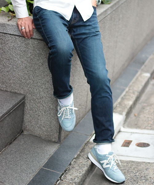 JAPAN BLUE JEANS（ジャパンブルージーンズ）の「【2016-17 A/W新作】ジャパンブルージーンズ ストレッチ素材/JAPAN MADE（デニムパンツ・メンズ・ライトインディゴブルー/ダークインディゴブルー・SS/S/M/L）」の4枚目の写真