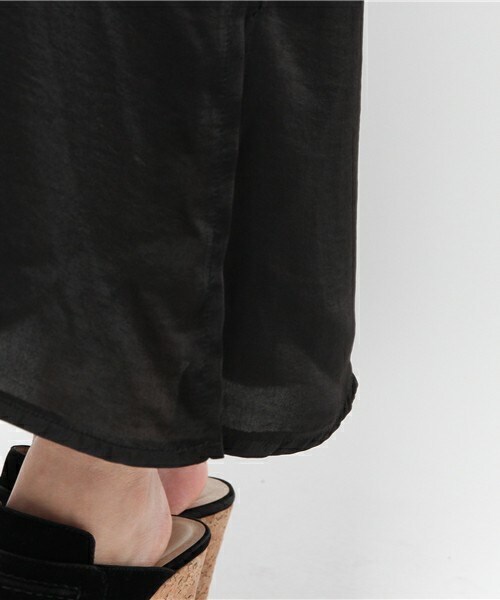 INTERPLANET WINGS(インタープラネットウィング)の「ビンテージサテンキャミOP・TシャツSET(ワンピース・レディース・ブラック/グレー/ボルドー・FREE)」の9枚目の写真