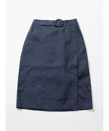 imvely | ネイビーリネンタイトスカート(スカート)