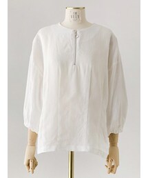 imvely | フロントジッパーリネンブラウス(シャツ/ブラウス)