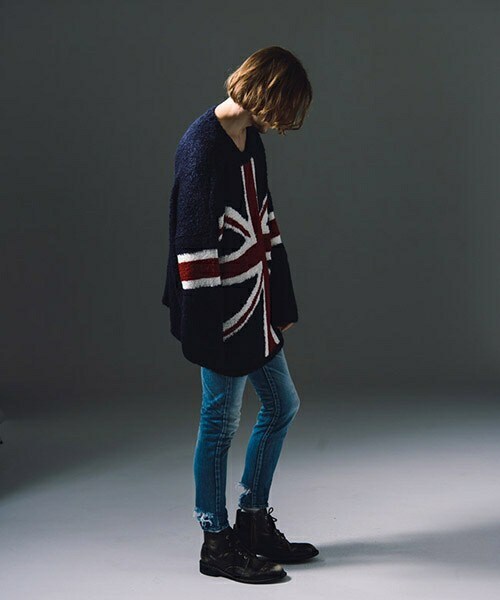 CAMBIO(カンビオ)の「GG16WT-KNT03-Union jack knit ユニオンジャックニット(その他・メンズ・Multi color/Black・1サイズ/2サイズ/3サイズ/4サイズ)」の8枚目の写真