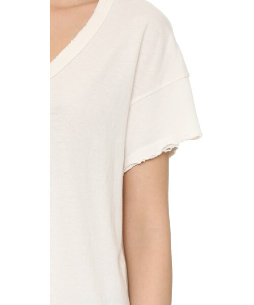 THE GREAT（ザグレイト）の「THE GREAT. The U Neck Tee（Tシャツ/カットソー・レディース・Gray/White・0）」の6枚目の写真