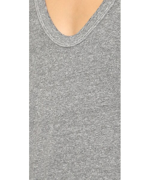 THE GREAT（ザグレイト）の「THE GREAT. The U Neck Tee（Tシャツ/カットソー・レディース・Gray/White・0）」の7枚目の写真