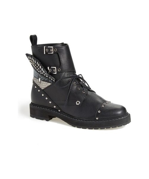 FENDI(フェンディ)の「Fendi 'Bugs' Studded Combat Boot (Women)(ブーツ・レディース・Black・Regular 5.5US / 36EU/Regular 6.5US / 37EU/Regular 7.5US / 38EU/Regular 8.5US / 39EU/Regular 9US / 39.5EU)」の1枚目の写真
